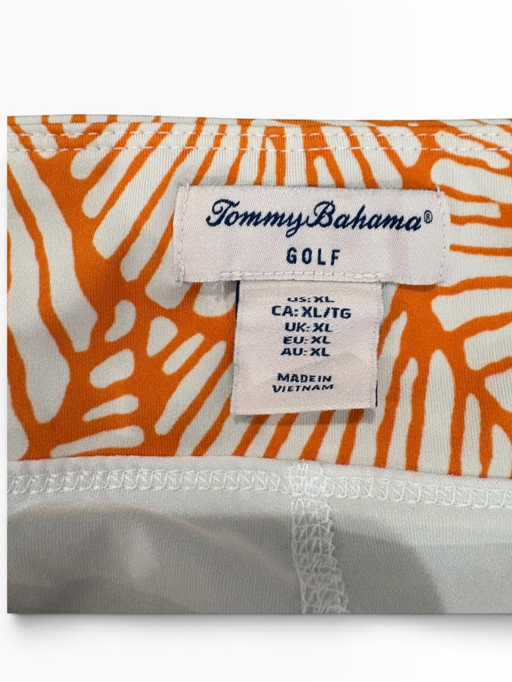 Tommy Bahama Orange and White Shell Golf Skirt size:XL - Picture 3 of 3